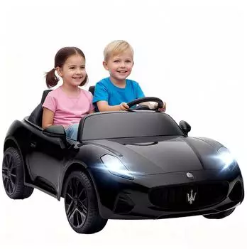 AIYAPLAY Elektroauto Maserati 12V 2-Sitzer schwarz