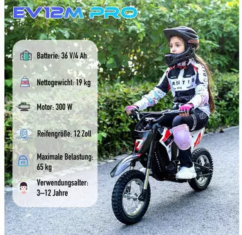 Evercross Elektro Motorrad EV12M rot