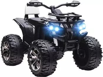 HomCom Kinderquad mit Scheinwerfer wei&szlig;