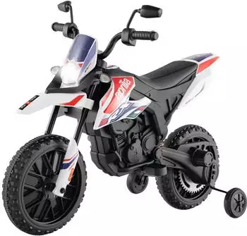 Costway Kinder-Elektromotorrad 12V mit Stützrädern & Musik (FC32365PQ-ITDE)