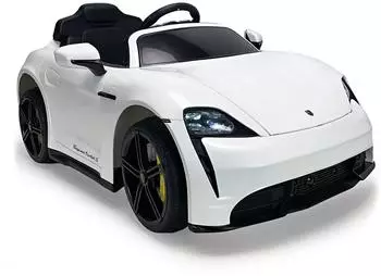 Injusa Porsche Taycan Elektro-Kinderauto 12V, wei&szlig; (7205/213)