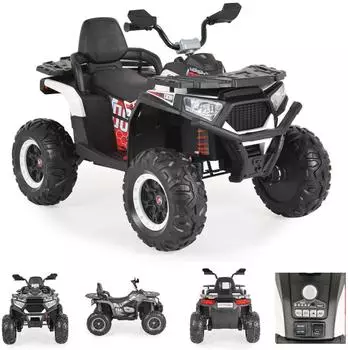 Moni Cool Kinder Elektro-Buggy wei&szlig;, EVA-Reifen, Scheinwerfer (NEL-007)
