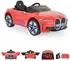 Moni Kinder-Elektroauto BMW i4 mit MP3, EVA-Reifen, Fernbedienung, rot, bis 30kg