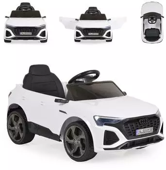 Moni Audi SQ8 e-tron Kinder-Elektroauto EVA-Reifen, wei&szlig;, unisex