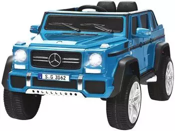 Costway Mercedes Benz Kinder-Elektroauto 12V, blau, mit LED & MP3 (TY328021DE-NY)