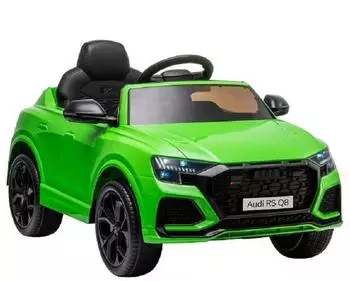 ES-Toys Audi RS Q8 Kinder-Elektrofahrzeug, Kunstledersitz, EVA-Reifen, gr&uuml;n (ET5021-Gr&uuml;n)