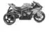 Moni Ninja Kinder-Elektromotorrad, blau, LED, MP3 (Ninja)
