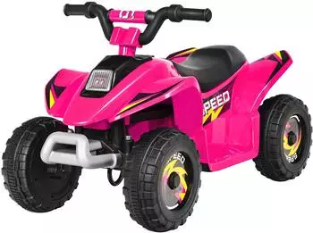 Costway Elektro-Kinderquad 6V, 2,8-4,6km/h, rosa (TY327787DE-PI)