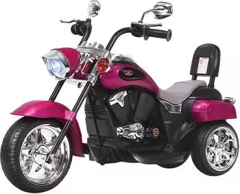 Costway Elektro-Kindermotorrad 6V Dreirad, rosa (TY327686DE-RO)