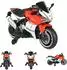 Moni Surfer Kinder-Elektromotorrad mit Bluetooth, rot (20kg)