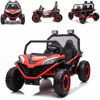 Chipolino Explorer Kinder-Elektrofahrzeug Doppelsitzer Offroad, rot (Explorer)