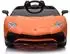 ES-Toys Lamborghini Aventador SV Kinder-Elektroauto 12V, EVA-Reifen, orange (ET4853-Orange)