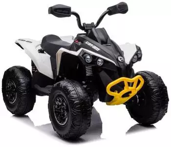 Lean Toys CAN-AM Renegade Kinder-Elektroquad 12V 4x45W Bluetooth weiß
