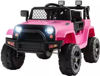 Costway Elektroauto 12V, Fernbedienung, für Kinder ab 3 Jahre (FC32306PQ-BU)