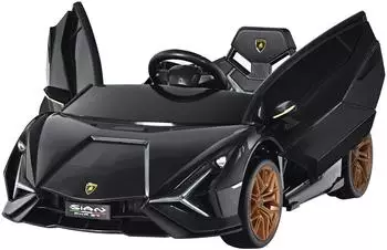 Costway Lamborghini Kinder-Elektroauto 12V, 2,4G-Fernbedienung, LED-Scheinwerfer (TQ10069DE-DK)
