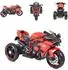 Moni Ninja Kinder-Elektromotorrad, LED-Beleuchtung, MP3, rot
