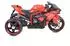 Moni Ninja Kinder-Elektromotorrad, LED-Beleuchtung, MP3, rot