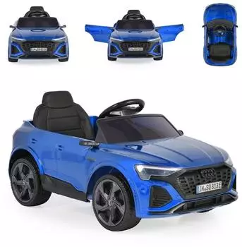 Moni Audi SQ8 e-tron Kinder-Elektroauto EVA-Reifen, Musik, Licht, blau