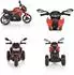 Moni Colombo Kinder-Elektromotorrad rot, 2 Motoren, 7km/h, MP3 (110239)