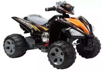 Lean Toys Kinder Elektro-Quad 12V 2x45W, schwarz-gelb (ATV Miniquad)