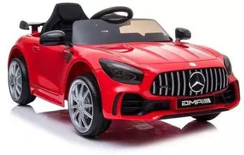 Wisam Mercedes GT R Kinder-Elektroauto, rot, EVA-Reifen, Ledersitz