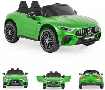 Moni Mercedes-Benz SL63 Kinder-Elektroauto, Zweisitzer, gr&uuml;n (DK-SL63)