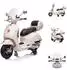 Chipolino Vespa GTS Super Kinder-Elektromotorrad mit MP3, Licht, 2-3km/h, weiß (ELMVE0252WH)