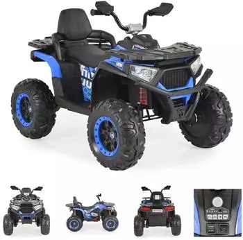 Moni Cool Kinder Elektro-Buggy blau, EVA-Reifen, Scheinwerfer (NEL-007)