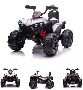 Chipolino ATV FX Sport Kinder-Elektroquad 2 Motoren, Lichter, weiß (ELATVF0262W)