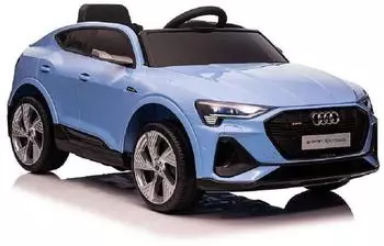 ES-Toys Kinder-Elektroauto Audi E-Tron 12V, Allradantrieb, EVA-Reifen, blau (ET5654-Blau)