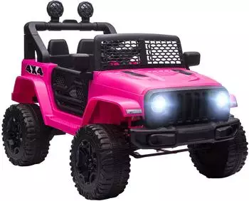 HomCom Kinder-Elektroauto 12V 2x35W mit Fernbedienung, rosa (370-142V91PK)