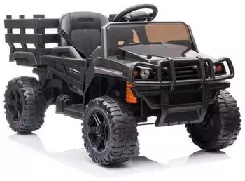 Wisam Pickup Kinder-Elektroauto mit Fernbedienung, EVA-Räder, schwarz (BDM0926)