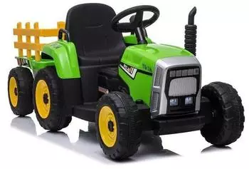 Wisam Traktor mit Anhänger, grün, LED, Fernbedienung, MP3 (XMX611)