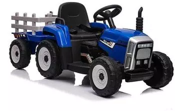 Wisam Traktor mit Anhänger, blau, Kinder (XMX611)