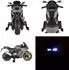 Moni Surfer Kinder-Elektromotorrad mit Stützrädern, Bluetooth, grau