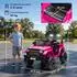 AIYAPLAY Kinder-Elektroauto 12V, 2,4GHz Fernbedienung, rosa (370-380V90PK)