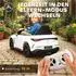 AIYAPLAY Mercedes-AMG GTR Kinder-Elektroauto 2x12V, 2,4GHz Fernbedienung, weiß