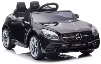 Lean Toys Mercedes SLC 300 Kinder-Elektroauto, 2 Motoren, LED, schwarz