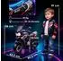 AIYAPLAY Elektro-Kindermotorrad 6V mit 2 Hilfsrädern, schwarz