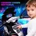 AIYAPLAY Elektro-Kindermotorrad 6V mit 2 Hilfsrädern, schwarz