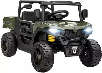 AIYAPLAY Kinder-Elektroauto UTV 12V 2,4GHz Fernbedienung, gr&uuml;n (370-444V90GN)