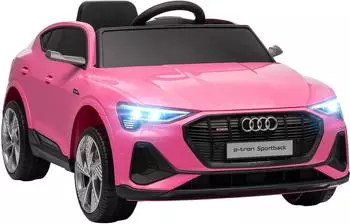 HomCom Audi E-tron Elektro-Kinderauto 12V, rosa, 3-5 Jahre (370-172V90PK)