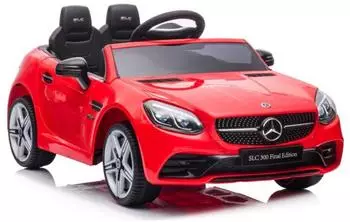 Wisam Mercedes SLC 300 Kinder-Elektroauto EVA, LED, MP3, rot