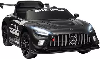 AIYAPLAY Mercedes-AMG Kinder-Elektroauto 12V mit 2,4GHz Fernbedienung (370-421V90BK)