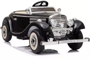 Lean Toys Oldtimer Cabrio Elektro-Kinderauto 12V, EVA, Leder, Fernbedienung, Mercedes-Stil