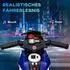 HomCom Kinder-Elektromotorrad mit Musik, Scheinwerfer, blau/weiß, 3 km/h (370-103V90BU)