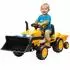 AIYAPLAY Kinder-Elektro-Bagger mit Anhänger 12V, Fernbedienung, gelb (370-452V90YL)