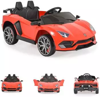 Moni Chiara Kinder-Elektroauto rot, Fernbedienung, 2 Motoren, Kunststoffreifen