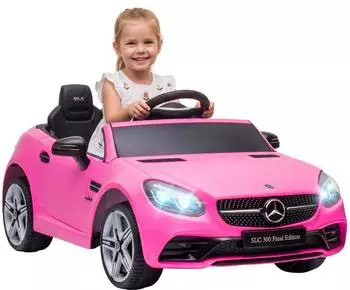 AIYAPLAY Kinder-Elektroauto 12V mit LED, rosa (370-222V90PK)