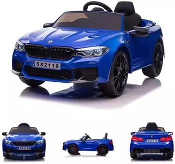 Chipolino BMW M5 Kinder-Elektroauto blau, EVA-R&auml;der, Fernbedienung, Bluetooth